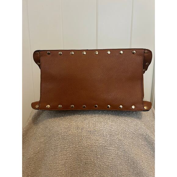 Steve Madden Bstraw Cognac Shoulder Tote Bag - Picture 6 of 9